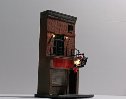 Kitty Kat Club Facade Modular Miniature