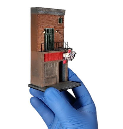 Kitty Kat Club Facade Modular Miniature