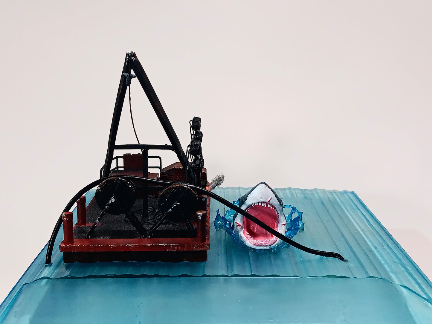 Shark Attack Barge-Ride Vehicle Playset