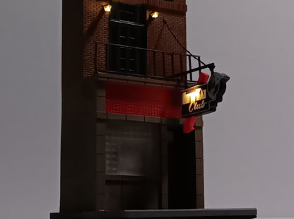 Kitty Kat Club Facade Modular Miniature