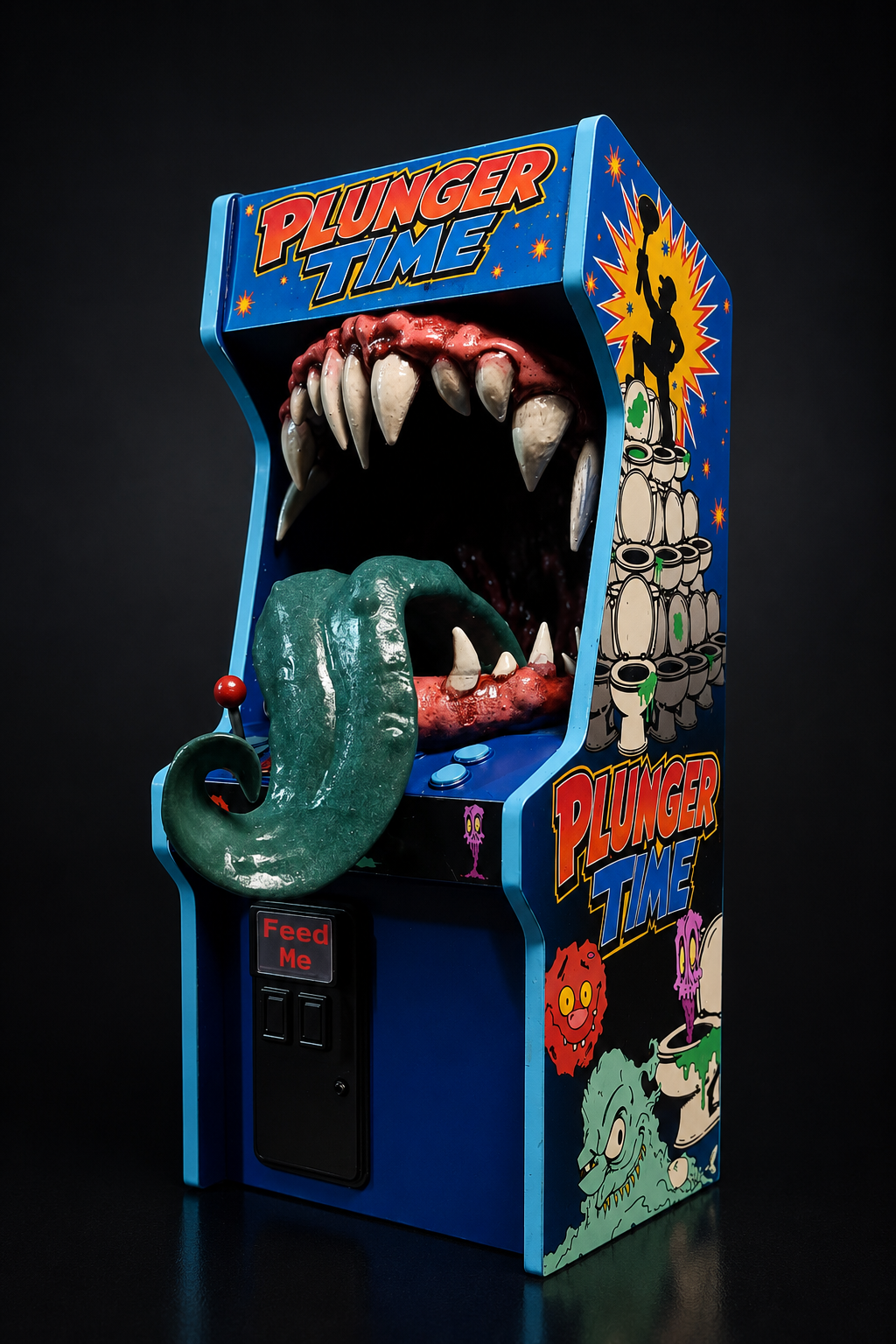 Killer Arcades: Plunger Time – Monster Arcade Cabinet Art Collectible