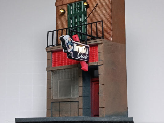 Kitty Kat Club Facade Modular Miniature